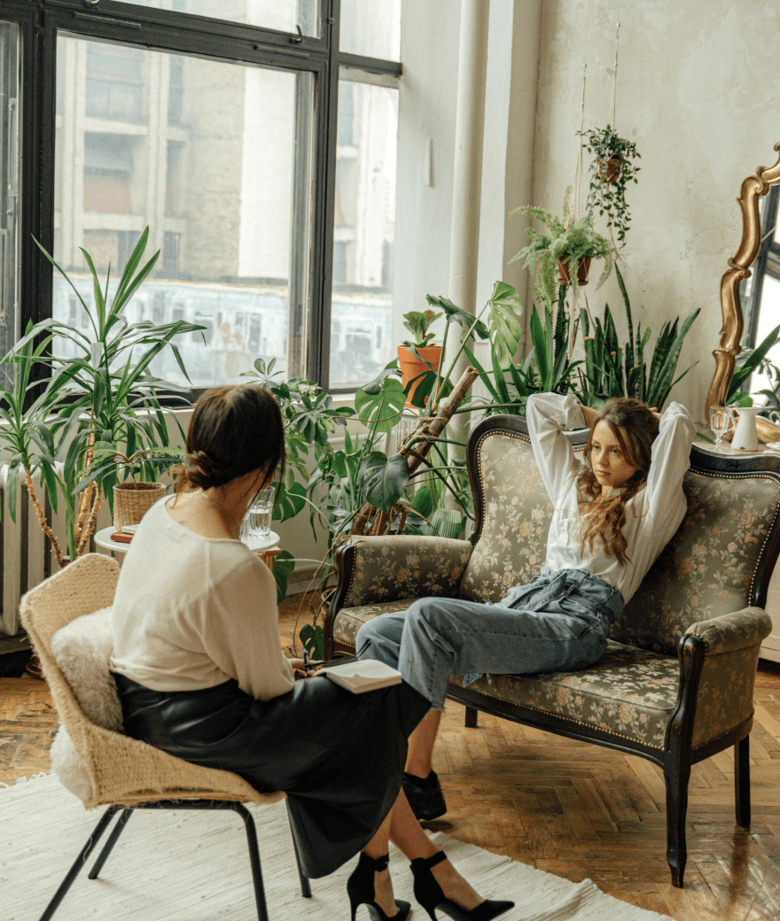 women in chairs